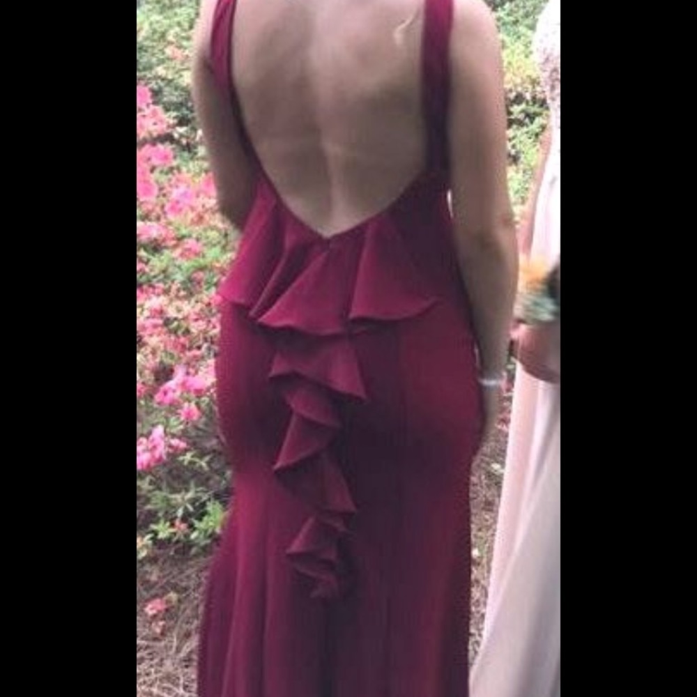 Sequin Hearts maroon dress